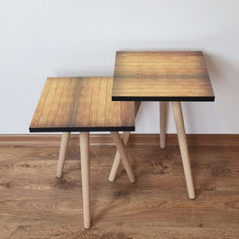 Hanah Home Mesas Nido Camel (2 piezas)
